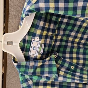Southern Tide 100% Cotton Colorful Check Shirt Size M Classic Fit EUC